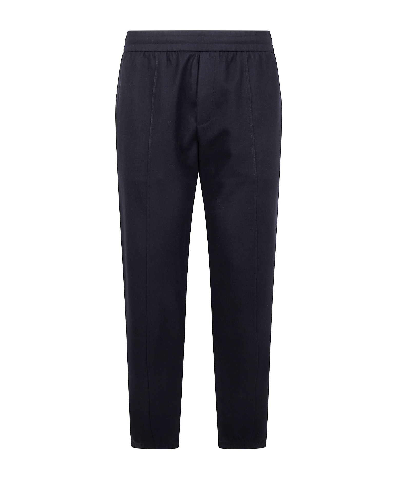 Emporio Armani Drawstring Chino Trousers With Elastic Waistband In Black