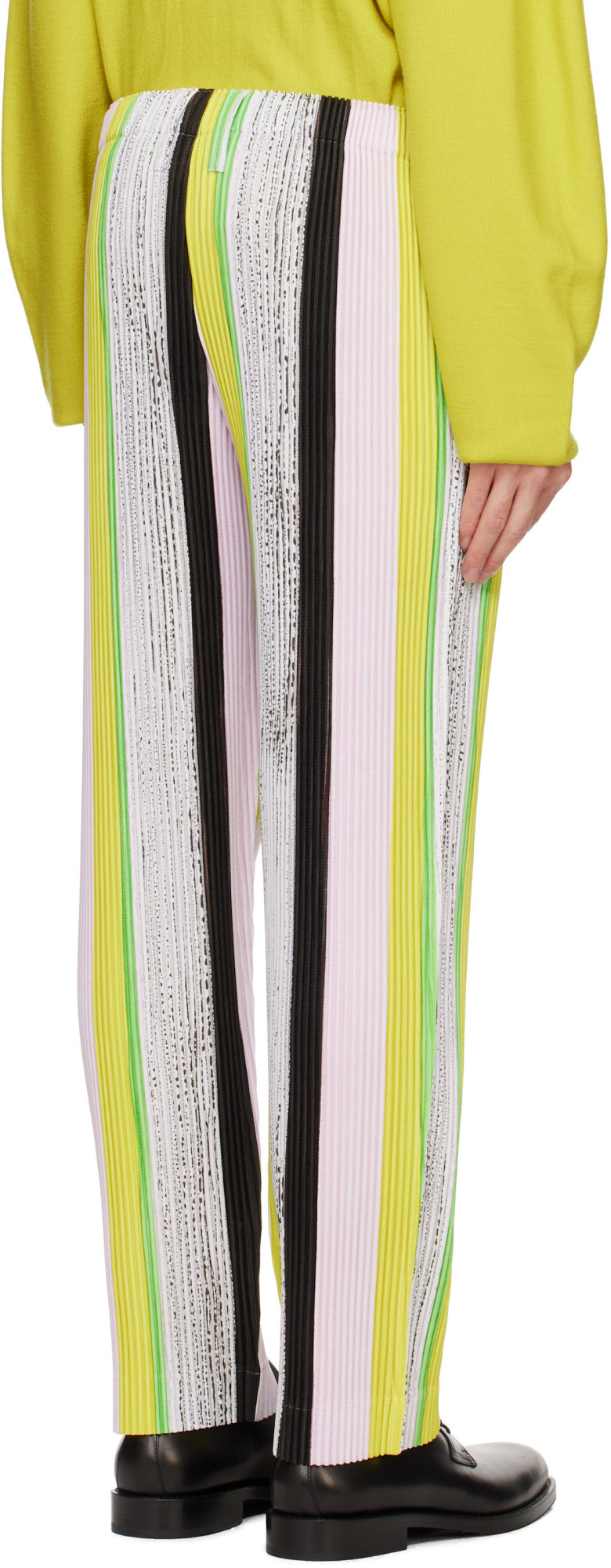 ISSEY MIYAKE STRIPED TROUSERS