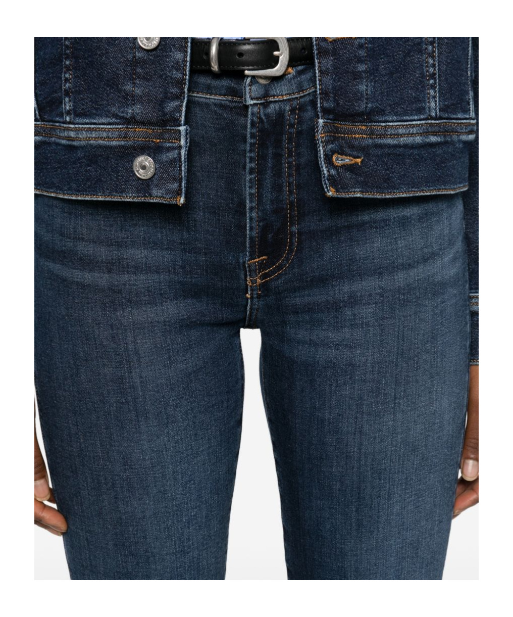Blue Seven Belt Loop Jeans In Blue