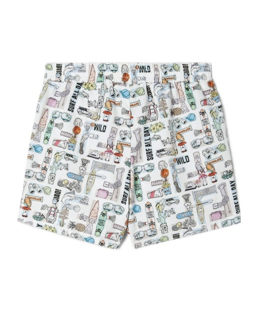Fendi Multicolor Poplin Baby Bermudas In Multi