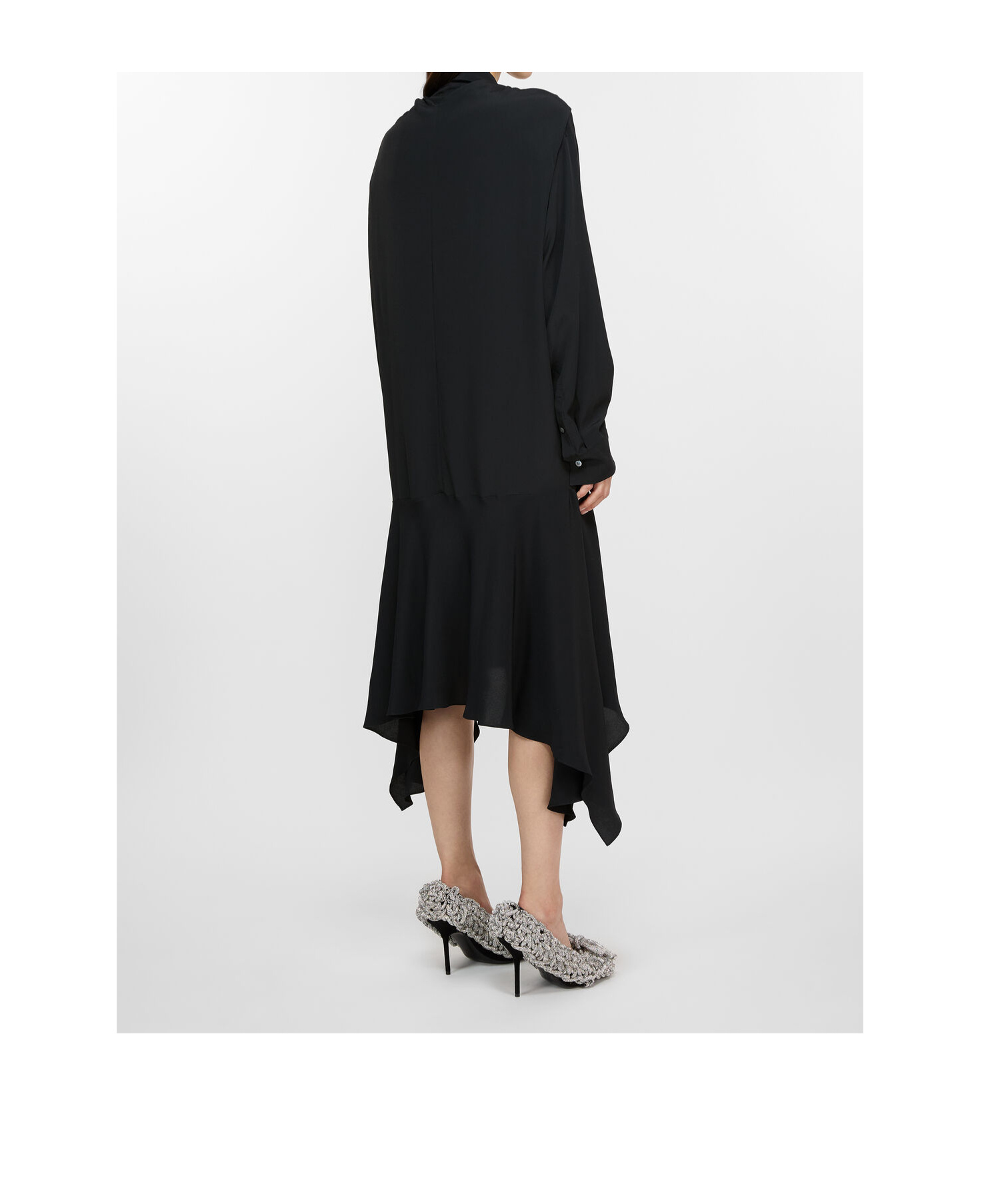 Acne Studios Layered Dress In Black
