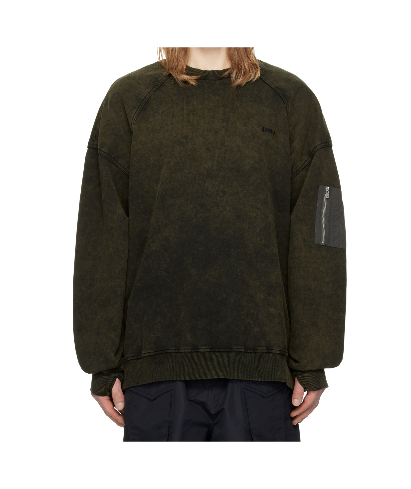 Juunj Long Sleeve Sweatshirt In Black