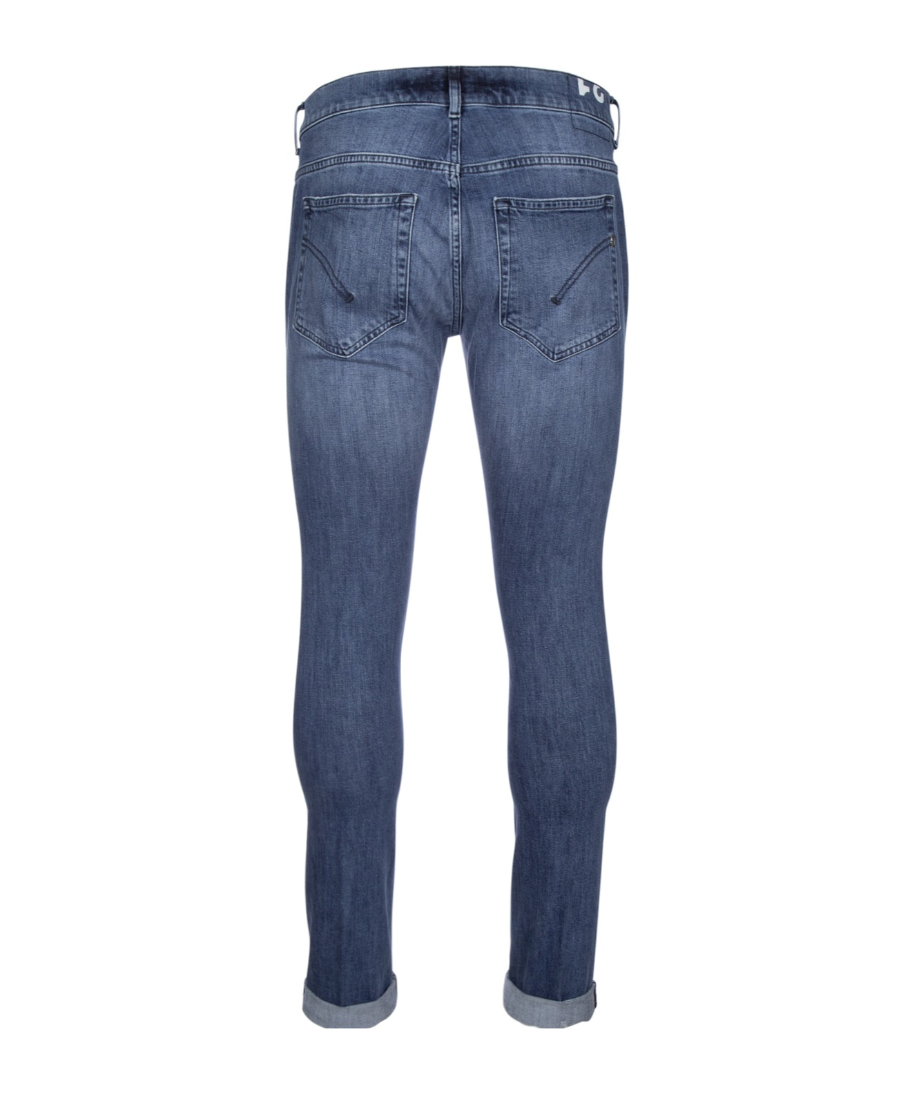 Dondup Trousers With Pockets And Belt Loops In Blue