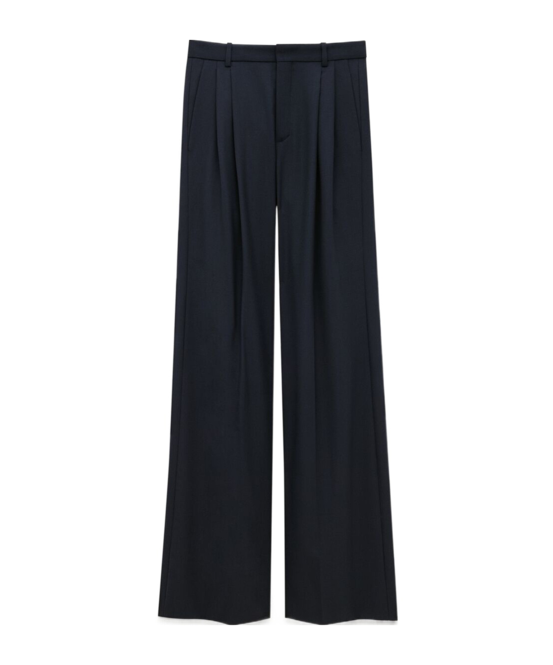 Saint Laurent Wide-leg Trousers In Black
