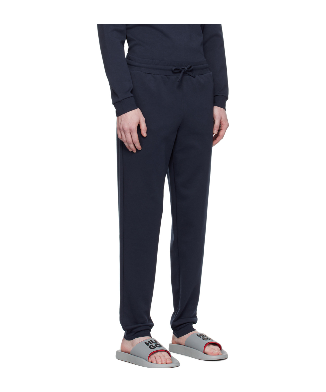 Shop Hugo Boss Elastic Waist Sweatpants In Black