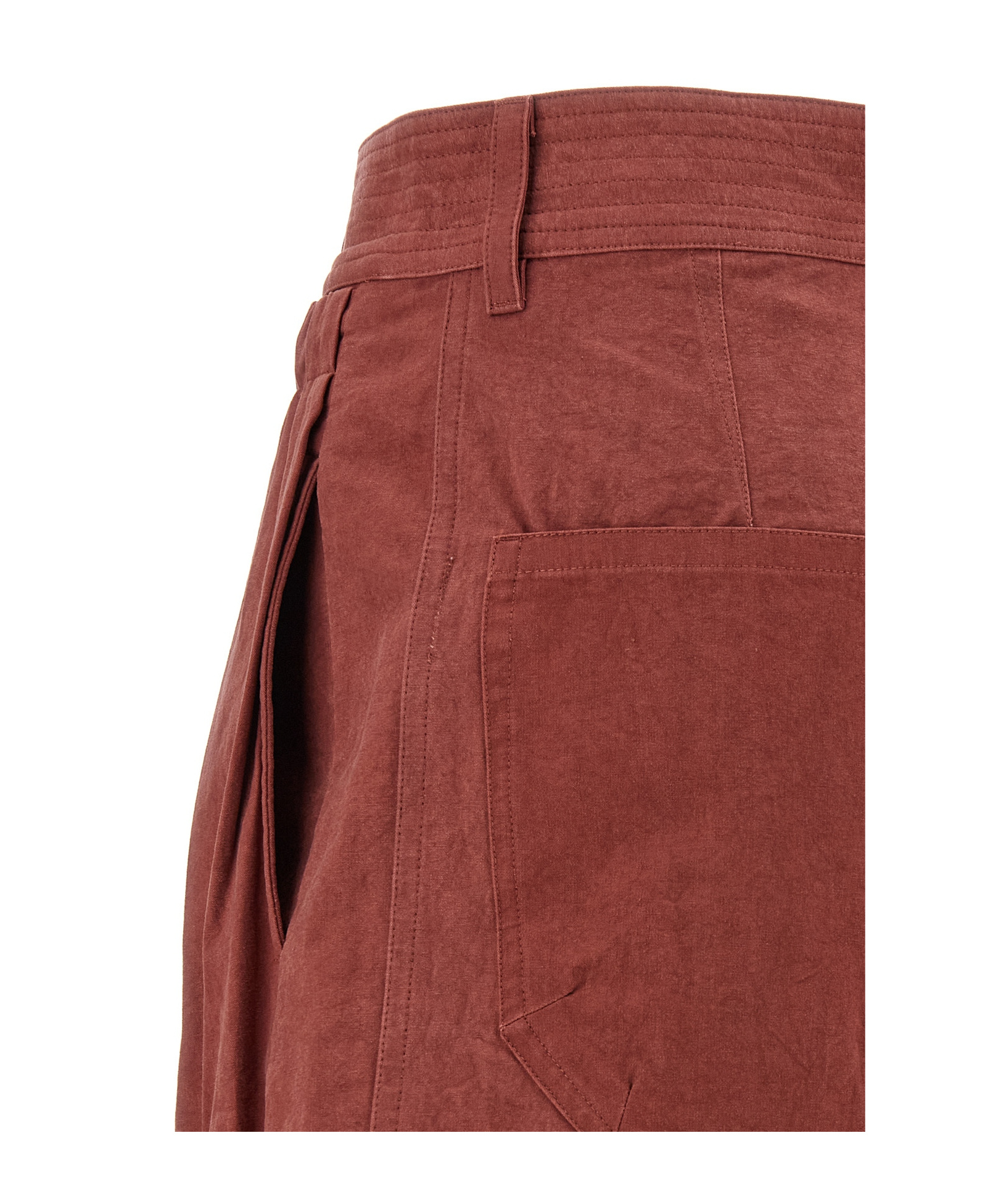 Isabel Marant 'ingrid' Knee-length Pleated Shorts Pockets In Brown