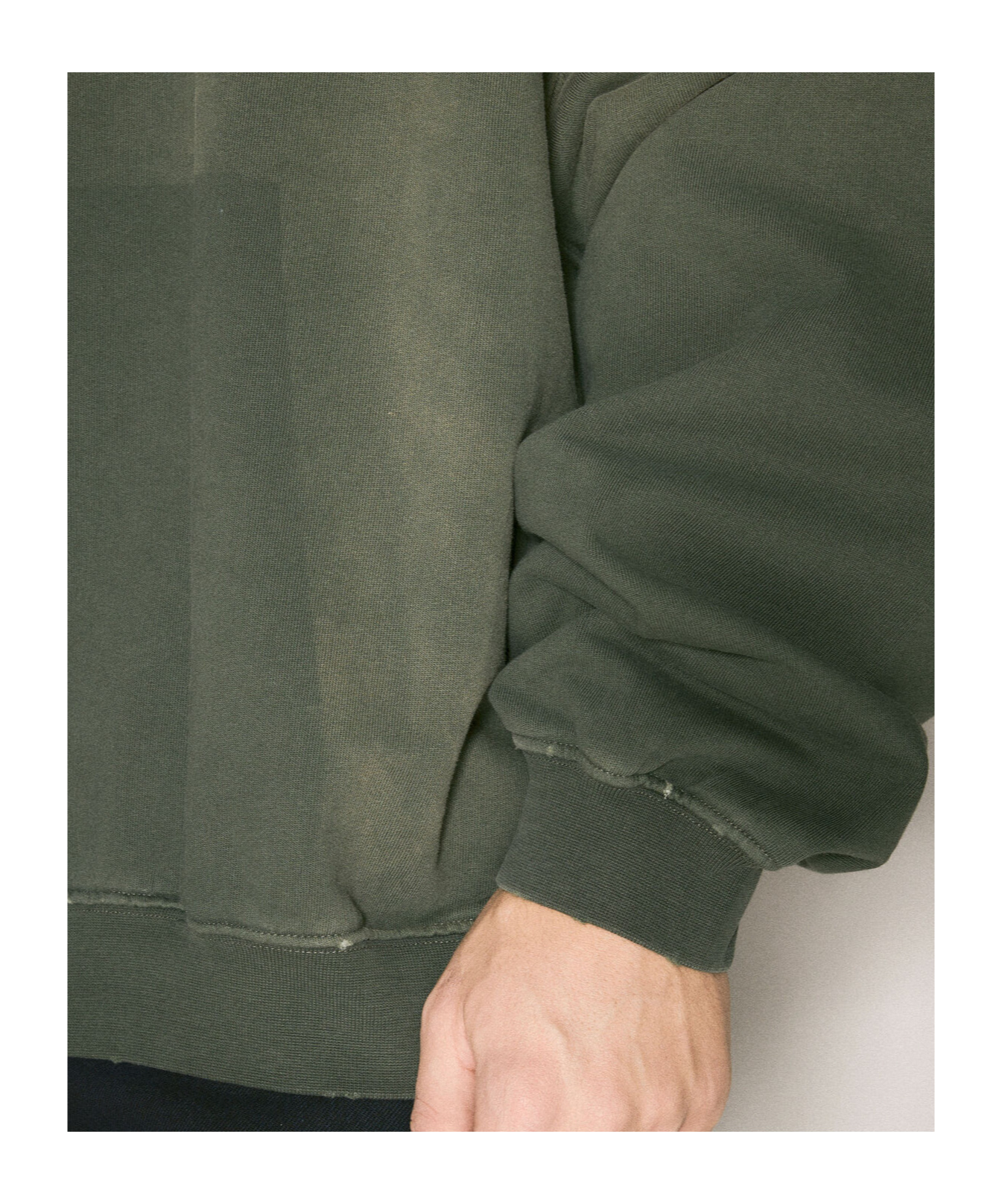 032c Spliced Bubble Hooded Sweatshirt In Green