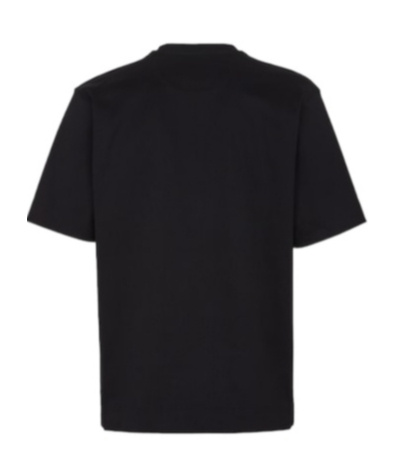 Fendi Tool-print Cotton T-shirt In Black