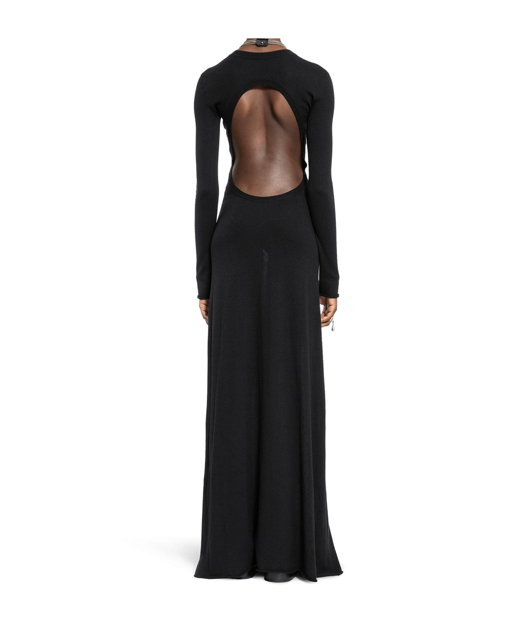 Ann Demeulemeester Long Sleeve Dress In Black