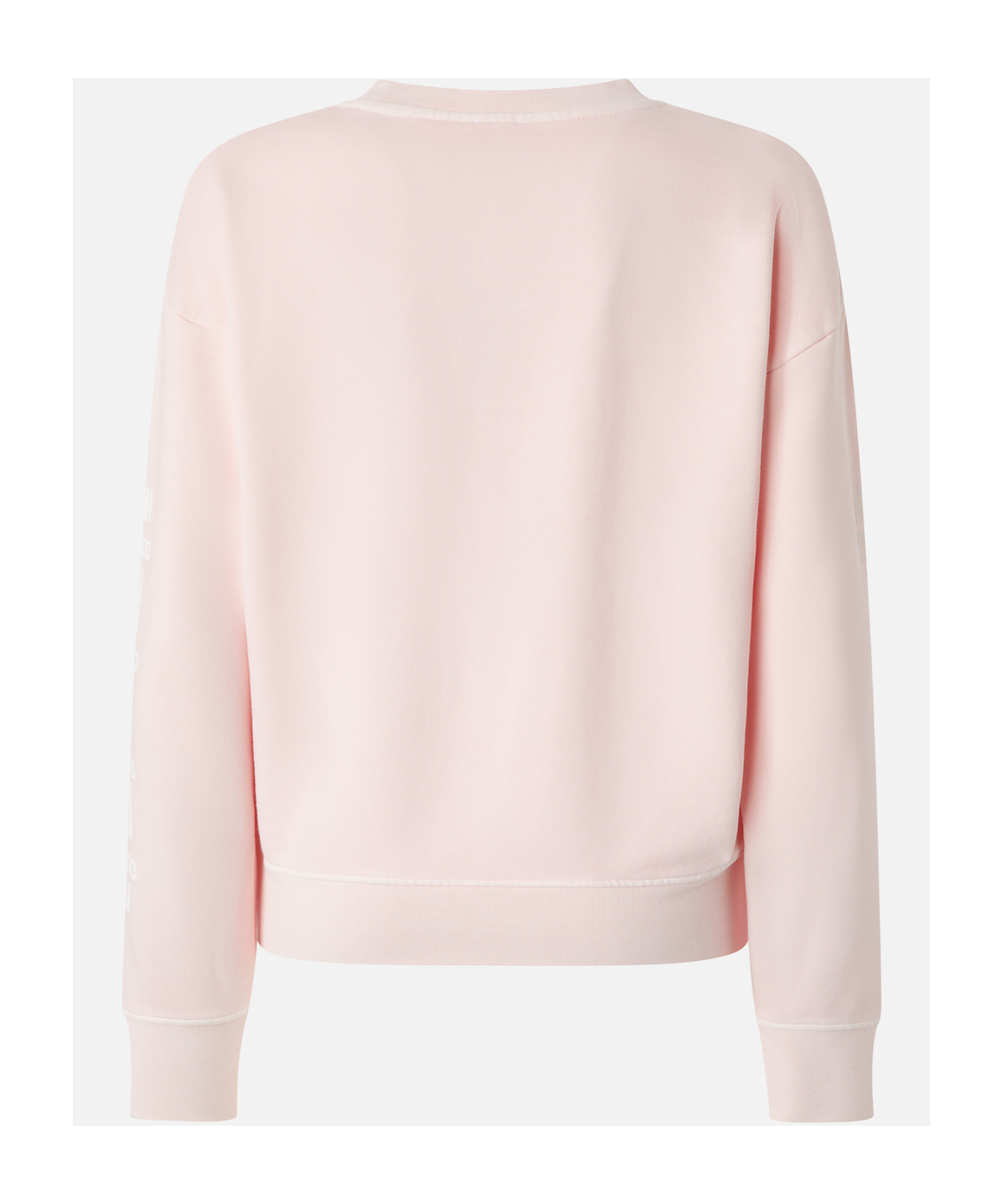 Pinko Cotton Sweatshirt With Logo-branded Sleeves In Pink