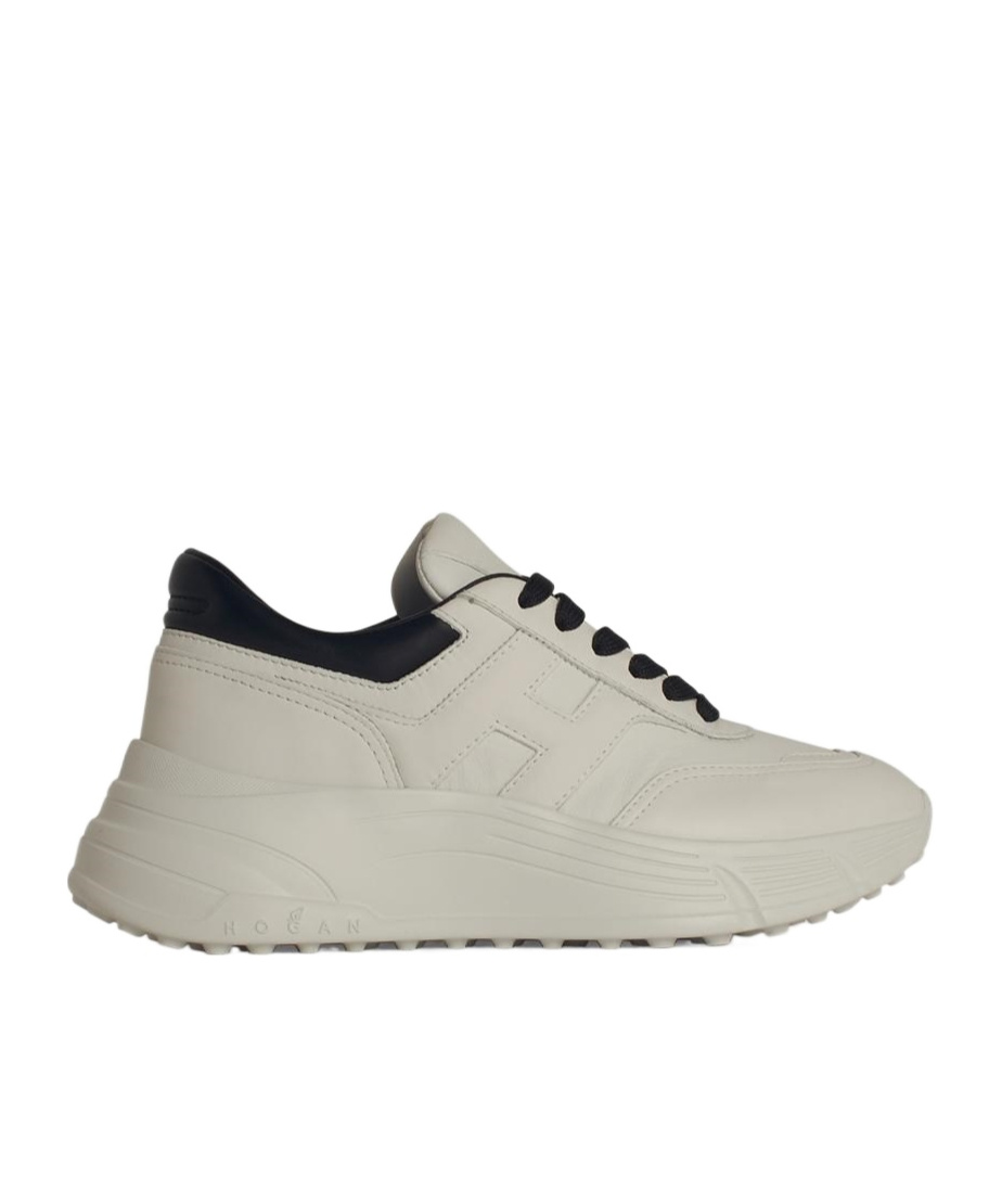 Hogan Round Head Low-cut Sneakers In Nude