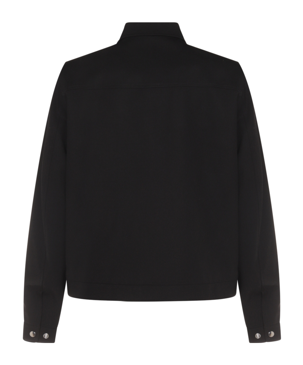 Celine Wool Mountain Cashmere Trucker Cardigan In Black