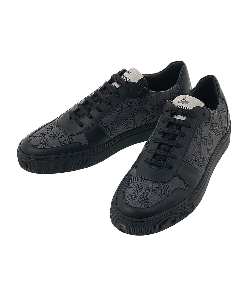 Vivienne Westwood Jacquard Sneakers In Black