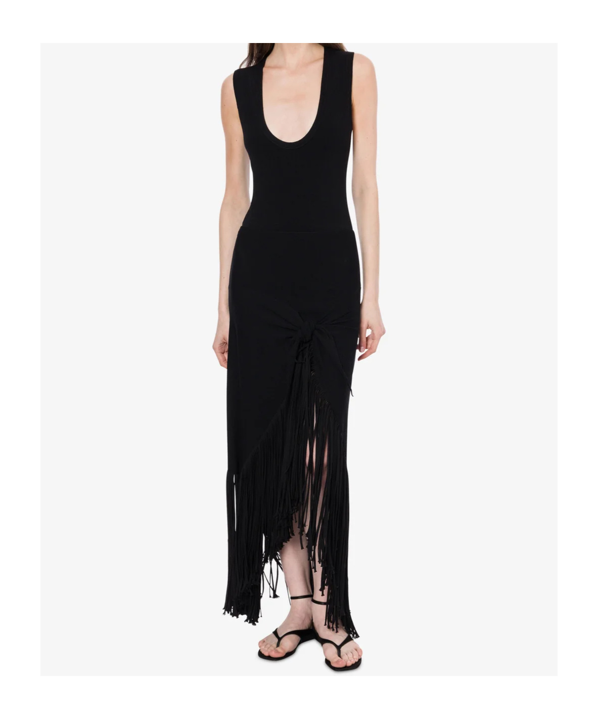 Philosophy Di Lorenzo Serafini Stretch Knitted Bodysuit In Black