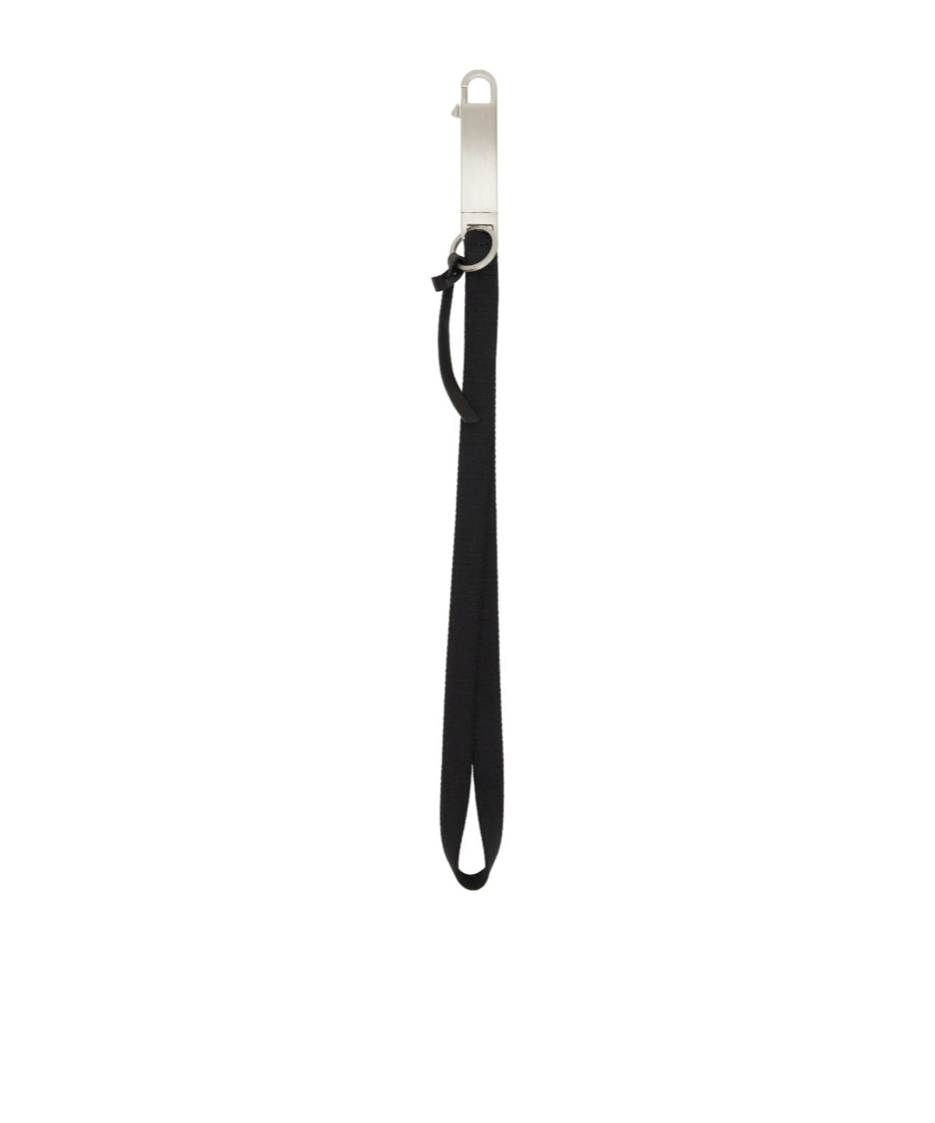 Rick Owens Lobster Clasp Keychain In Black