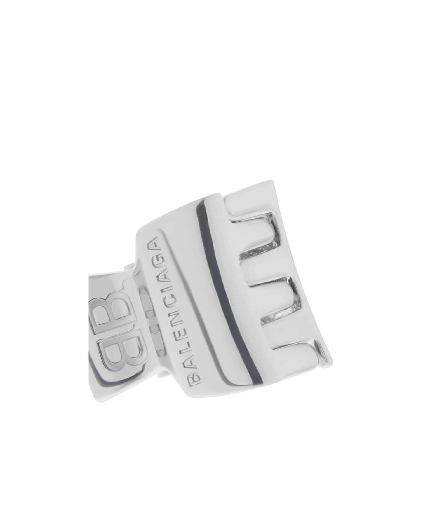 Balenciaga Silver Holli Bb Xs Hair Clip Set In White