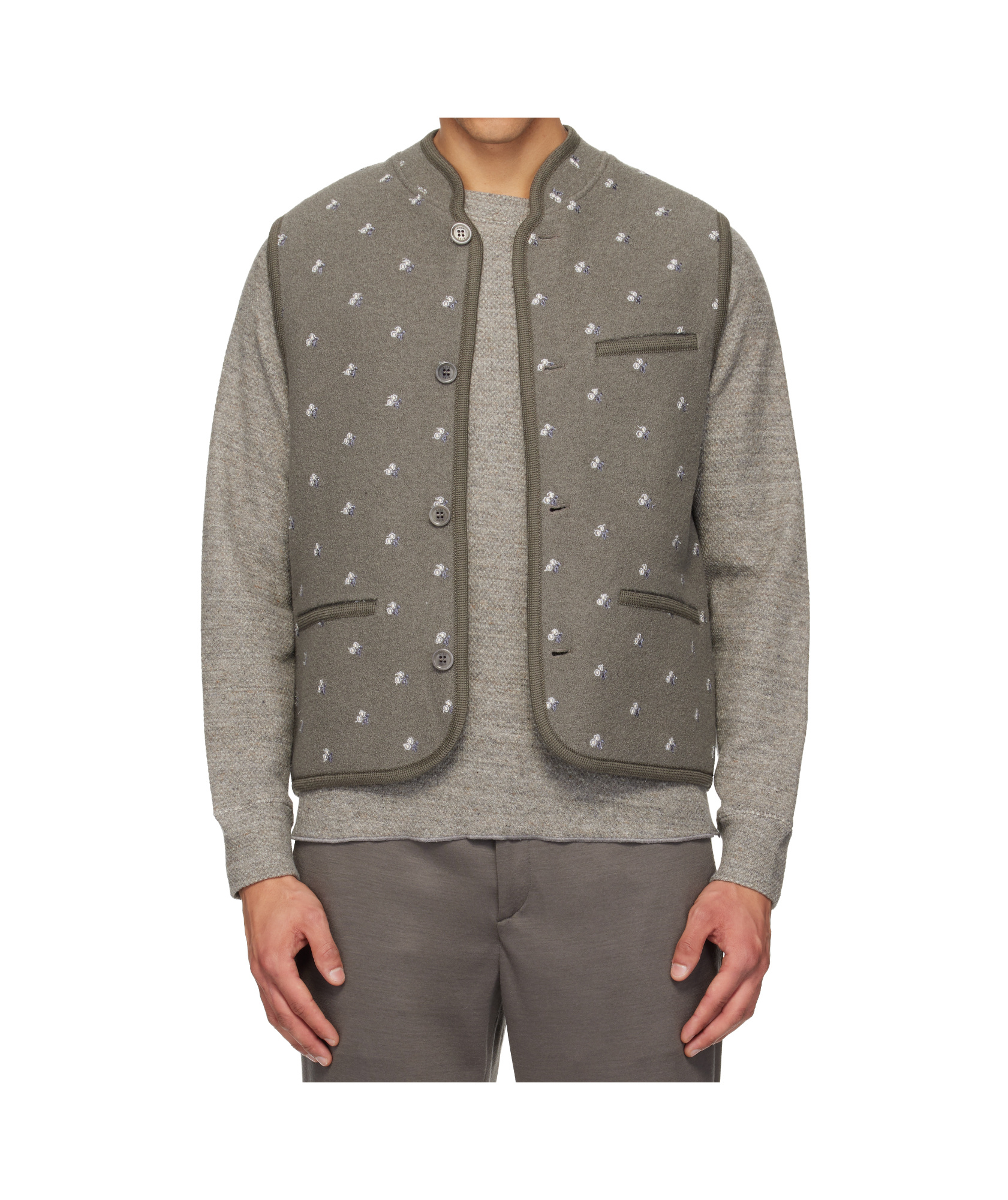 Rier Gray Walker Vest In Gray