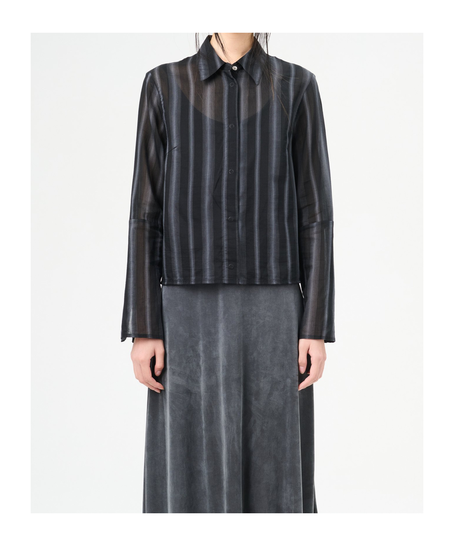 Shop Our Legacy Striped Shirt In Black