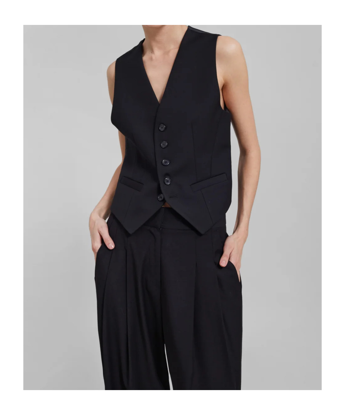 THE FRANKIE SHOP GELSO WAISTCOAT