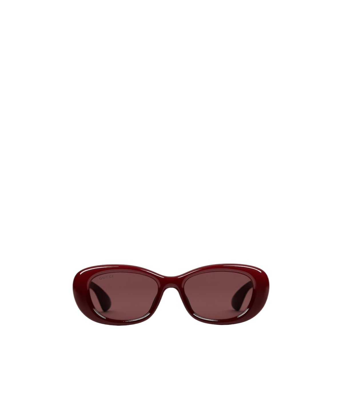 Gucci Oval Sunglasses In Red