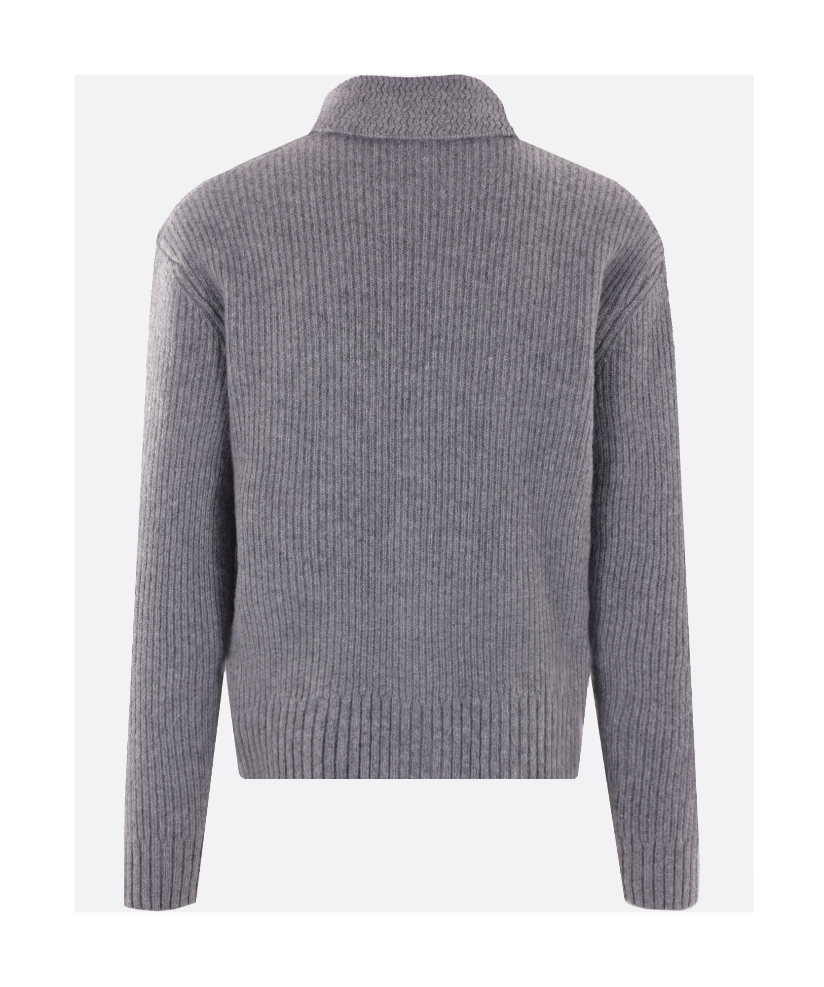 Tom Ford Brushed Shawl Collar Cardigan In Gray