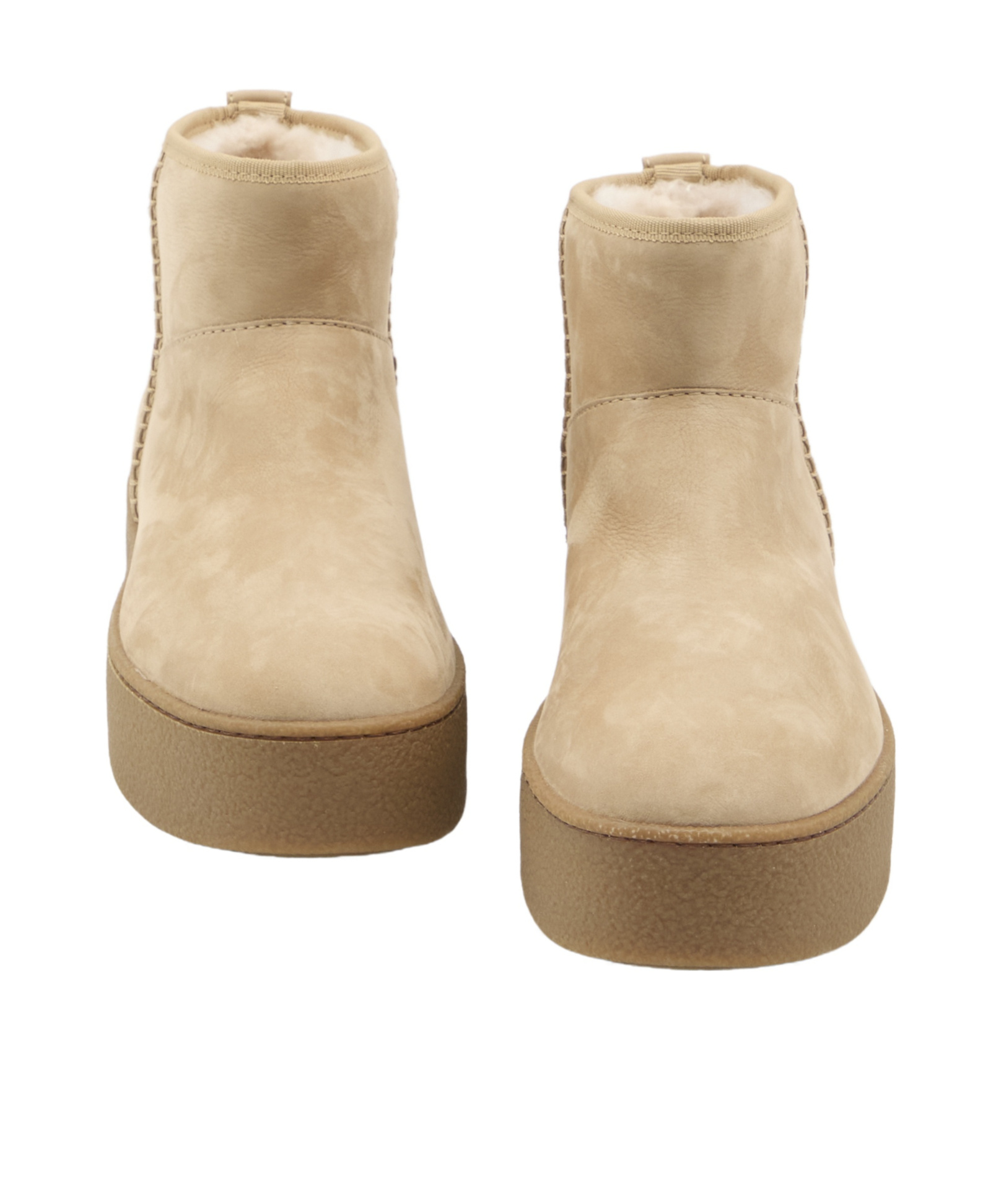 Hogan Round Toe Ankle Boots In Brown