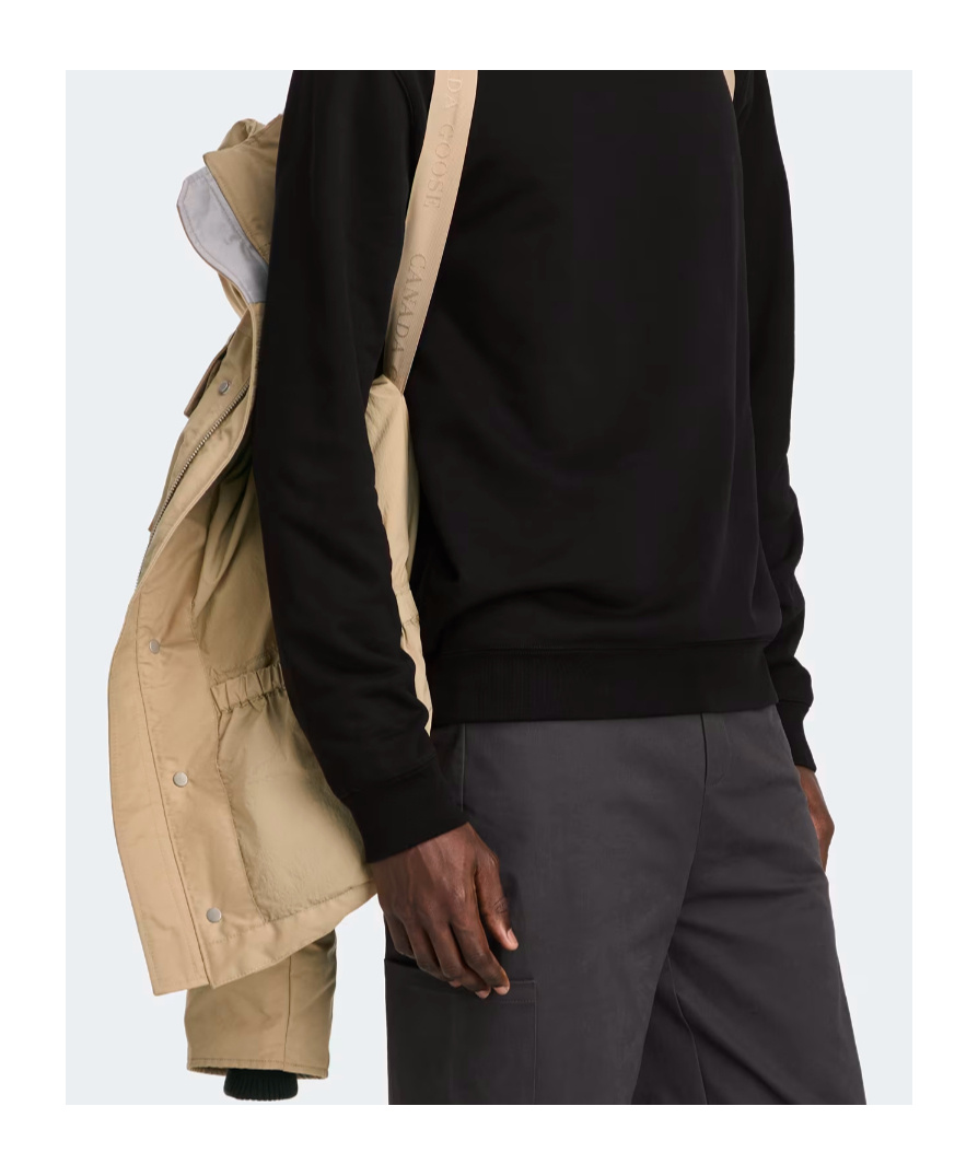 Canada Goose Hooded Pocketed Padded Jacket In Neutral