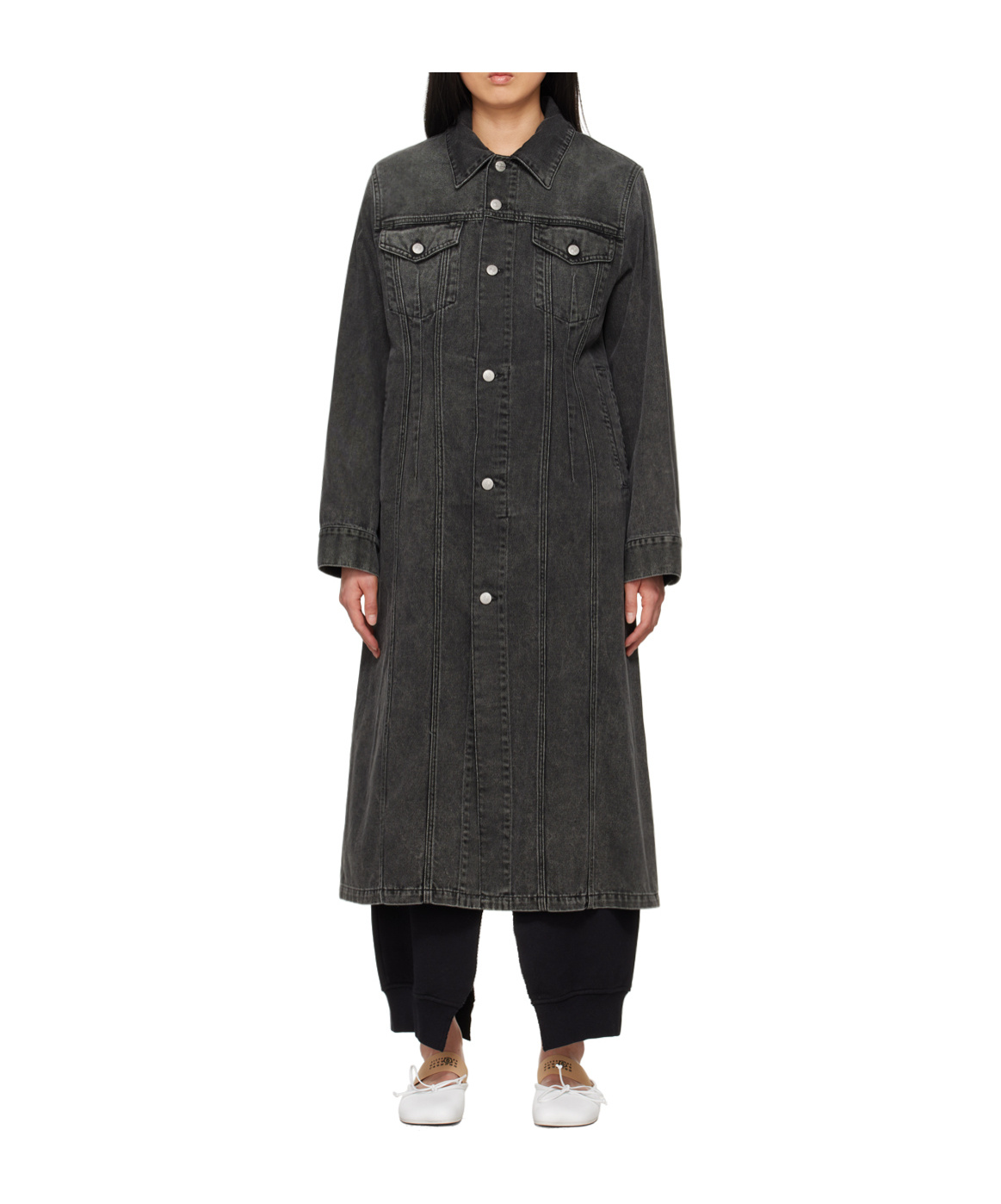 MM6 MAISON MARGIELA LONG DENIM JACKET 