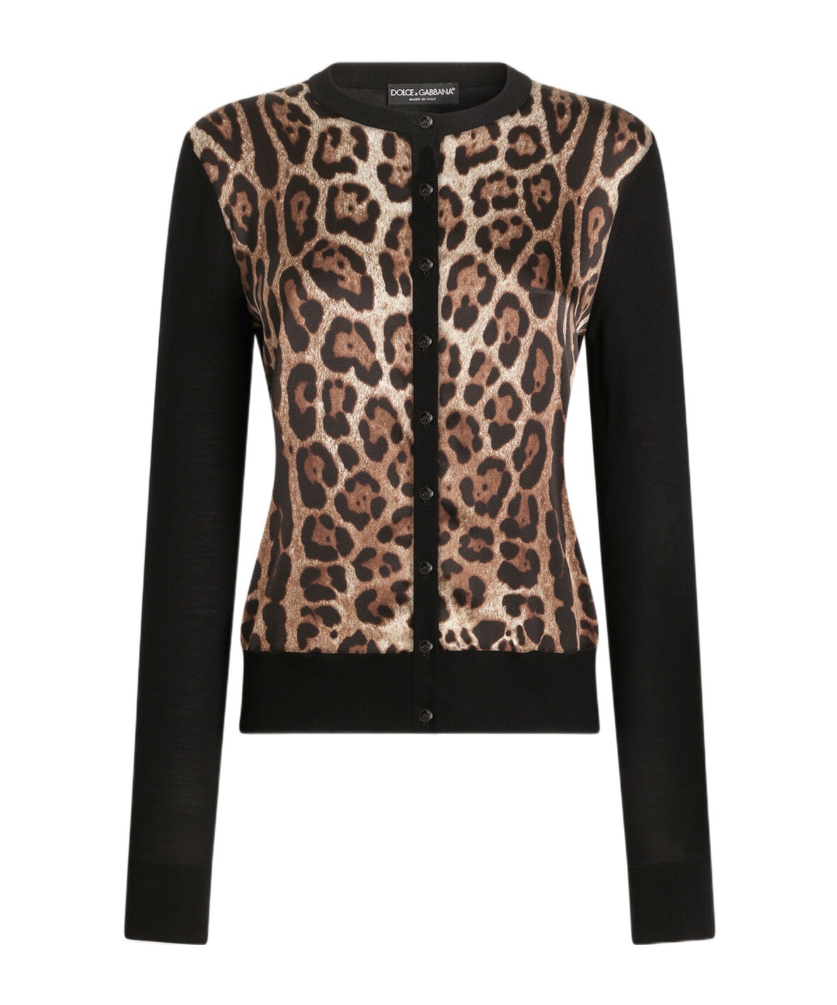 Dolce & Gabbana Leo-print Wool Cardigan In Multi