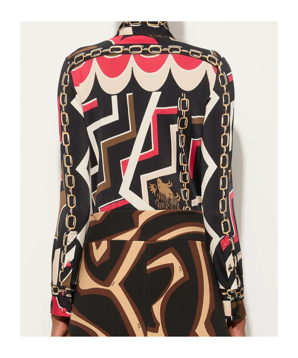 Pucci Istrice-print Shirt In Multi