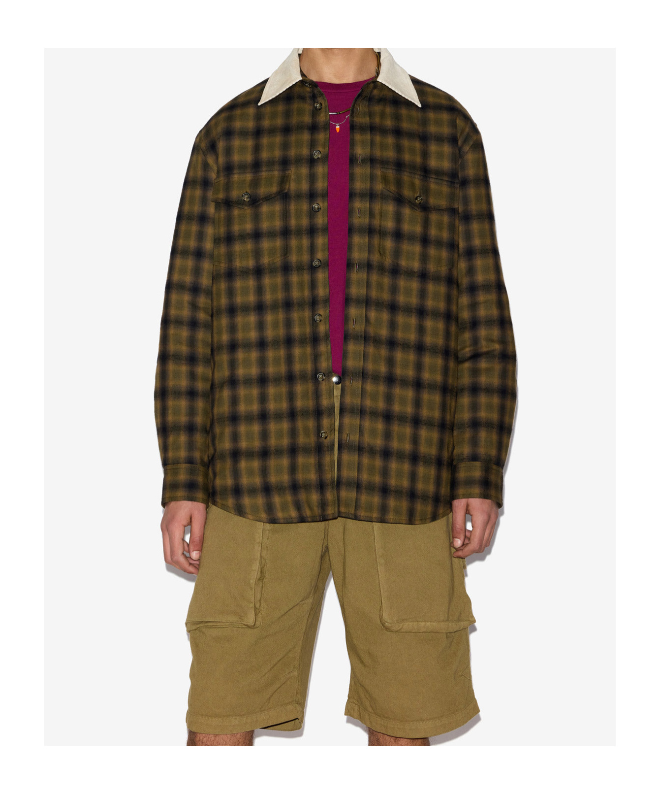 Isabel Marant Steve Shirt Jacket In Black
