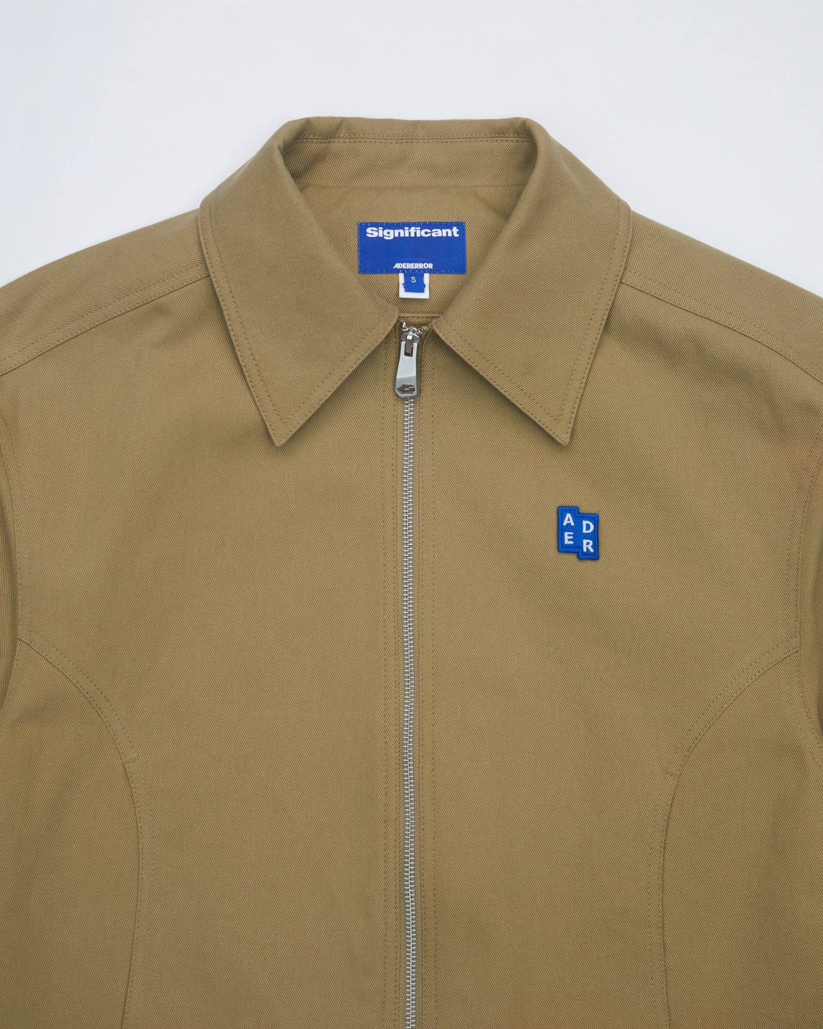 Ader Error Trs Tag 01 Logo Patch Casual Jacket In Brown