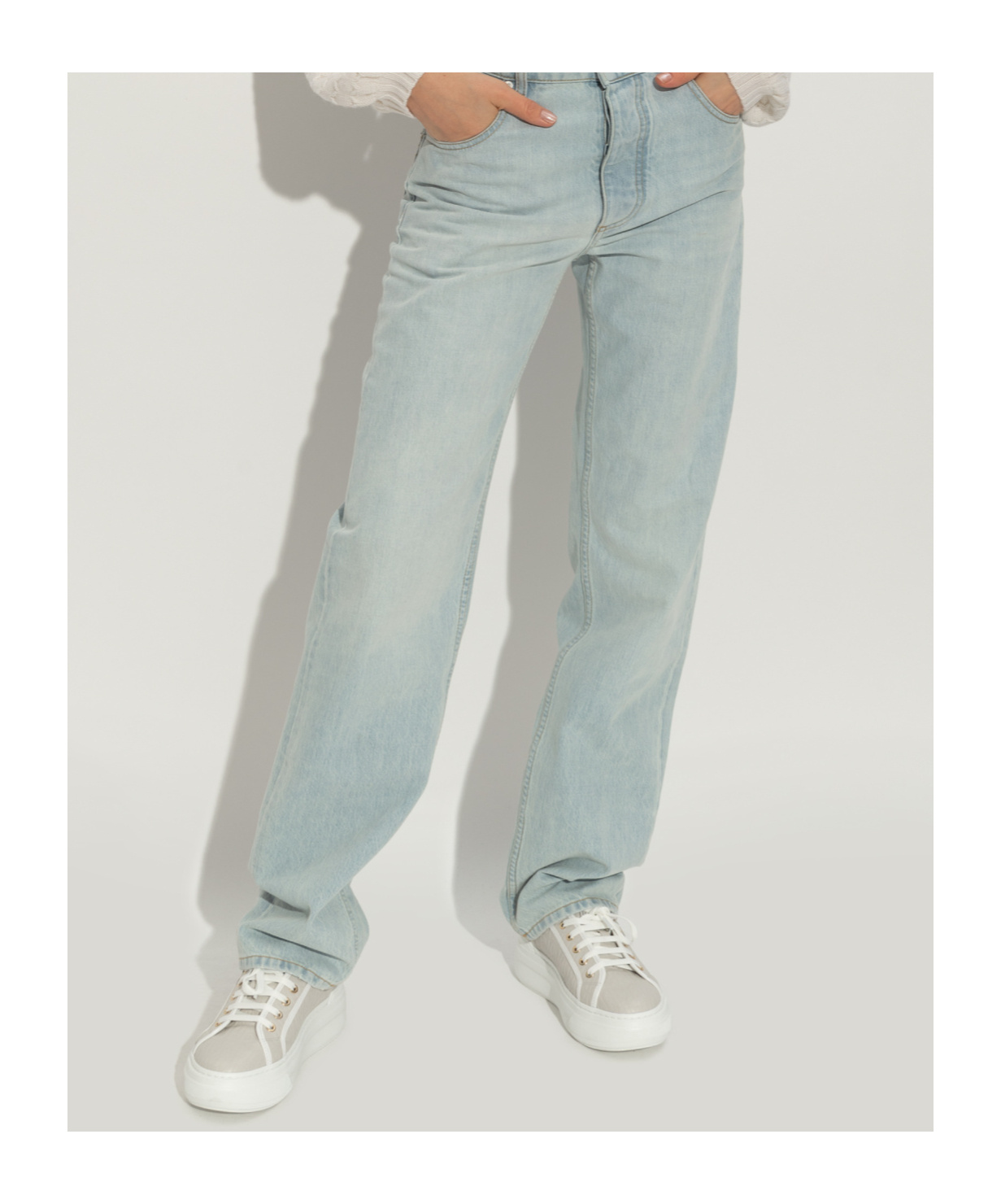 FURLA FURLA LOGO EMBOSSED LACE-UP SHOES