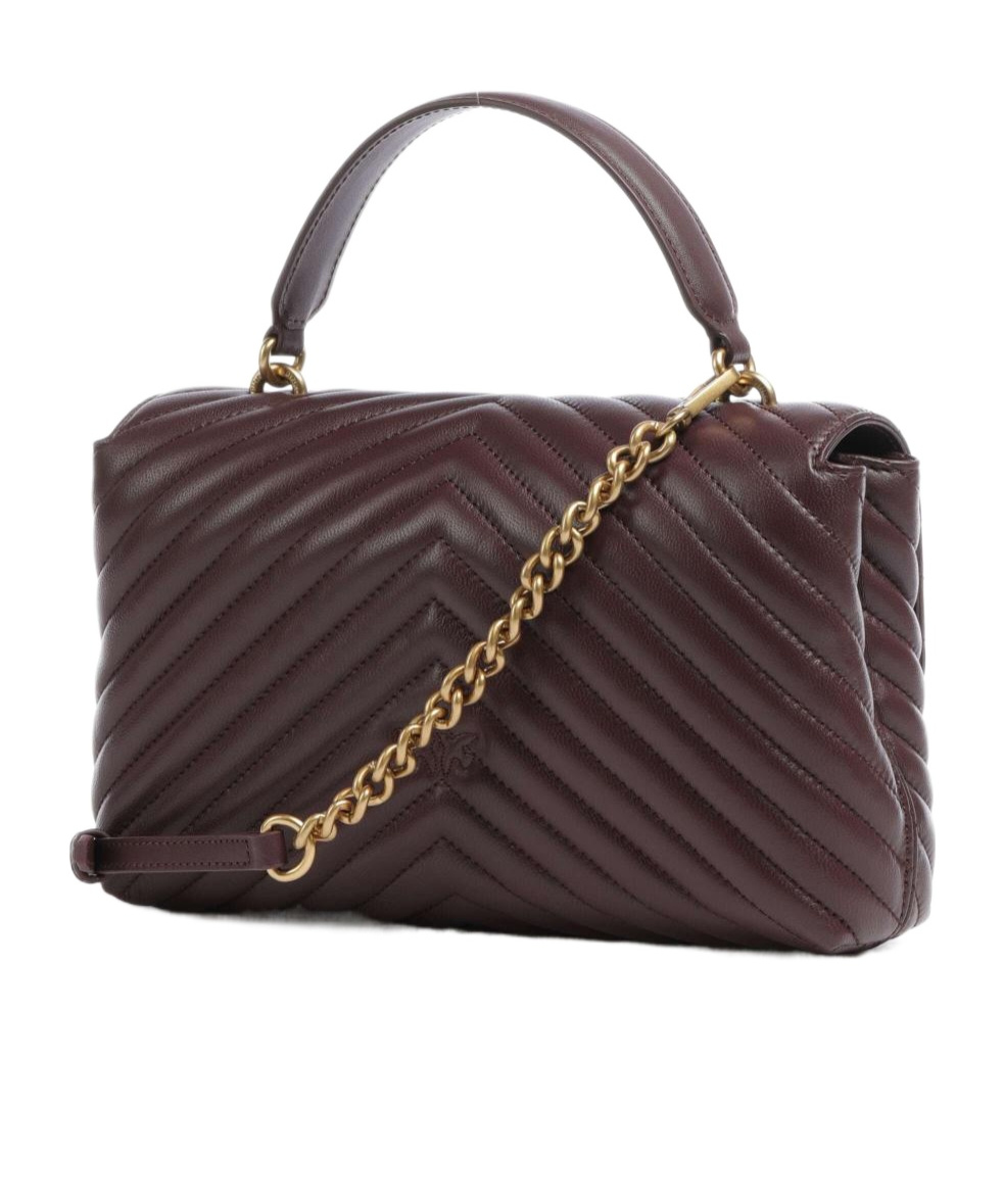 Shop Pinko Flip Shoulder Bag In Black