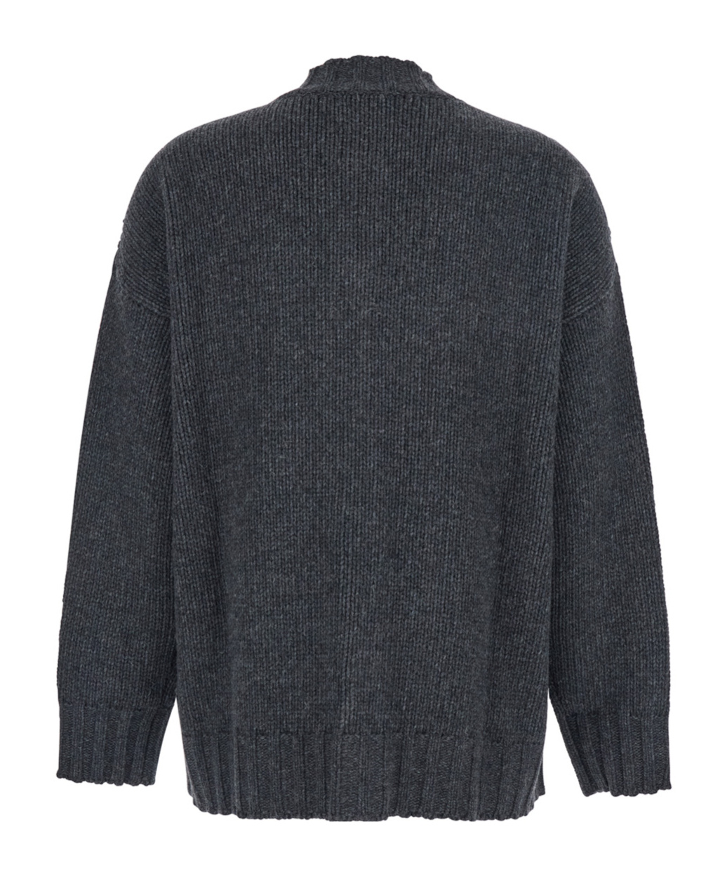 Mauro Grifoni Long-sleeved Cardigan Sweater In Gray