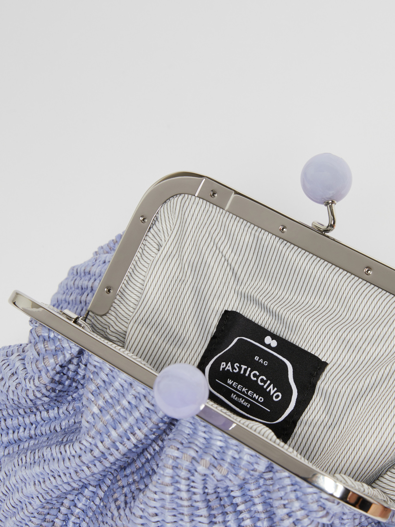 Weekend Max Mara Palmas Chained Pastry Bag In Blue