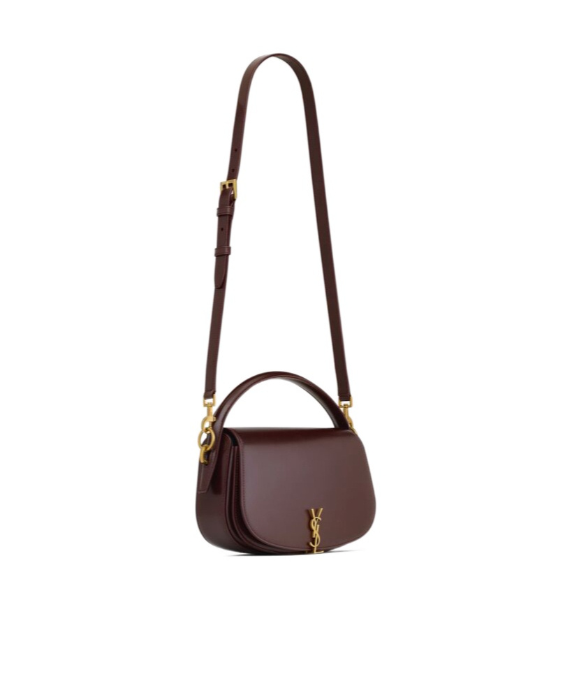 Saint Laurent Voltaire Tote Bag In Brown