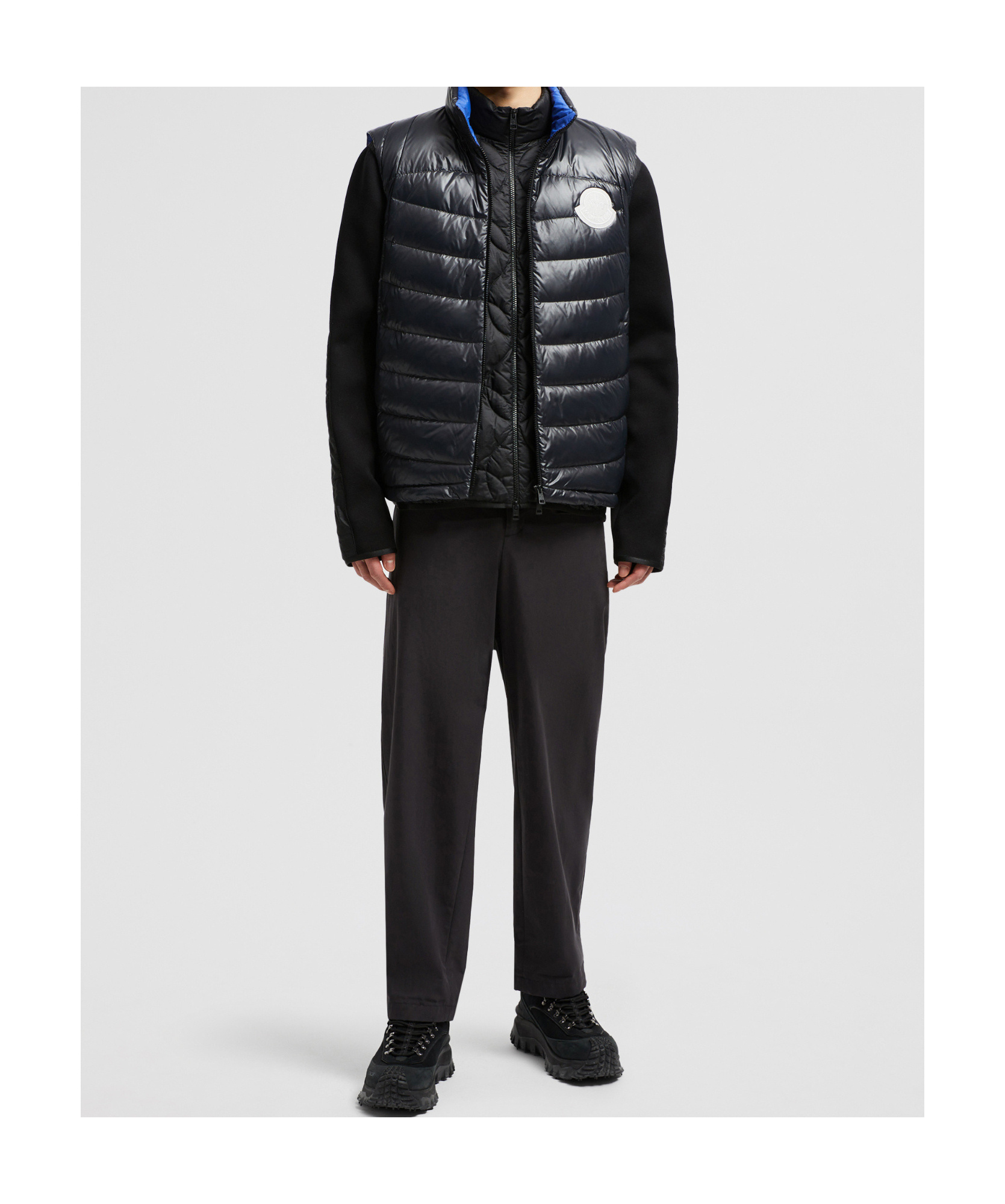 MONCLER MONCLER LOGO PATCH DOWN VEST