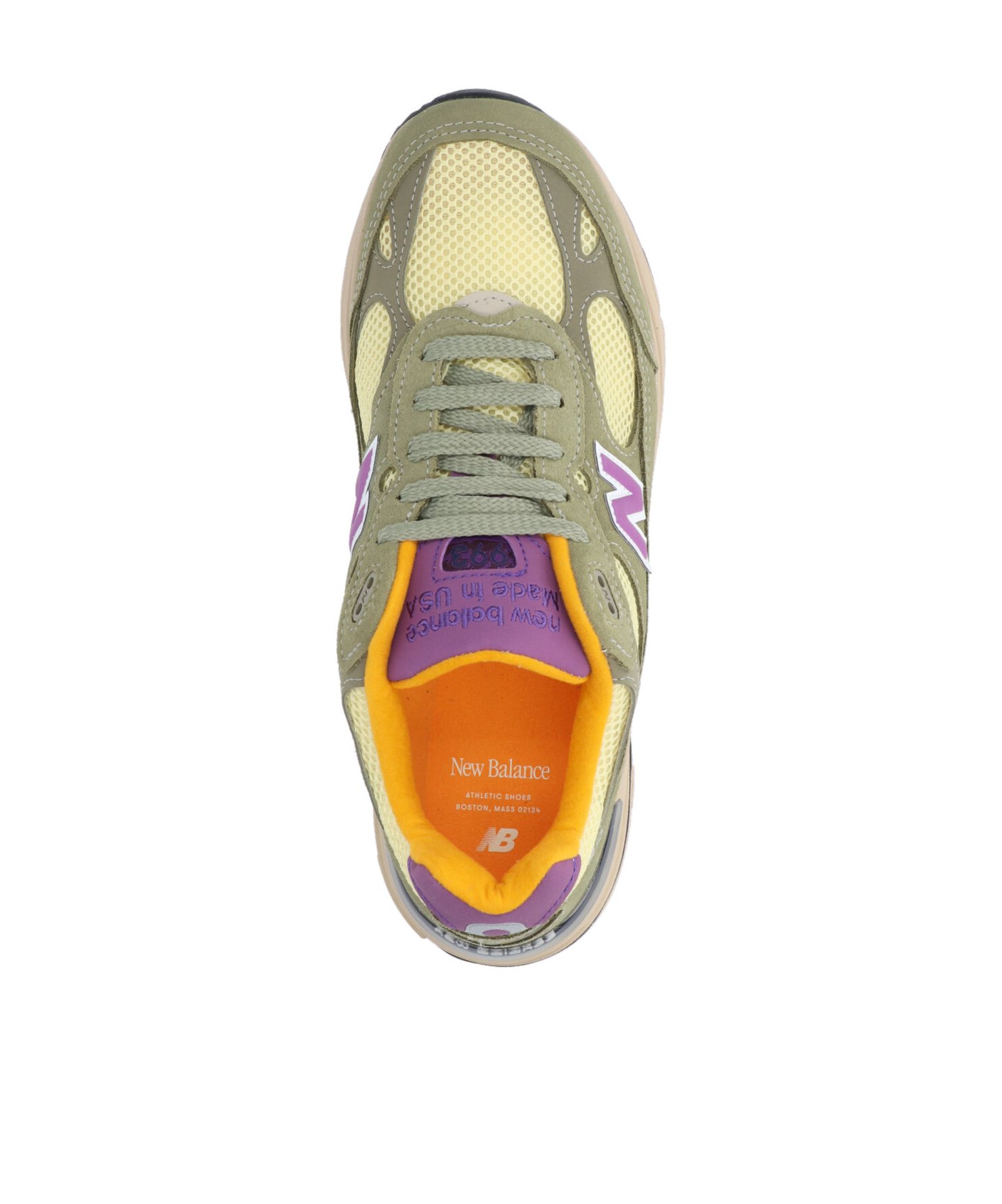 New Balance Khaki Made In Usa 993 Sneakers In Nude
