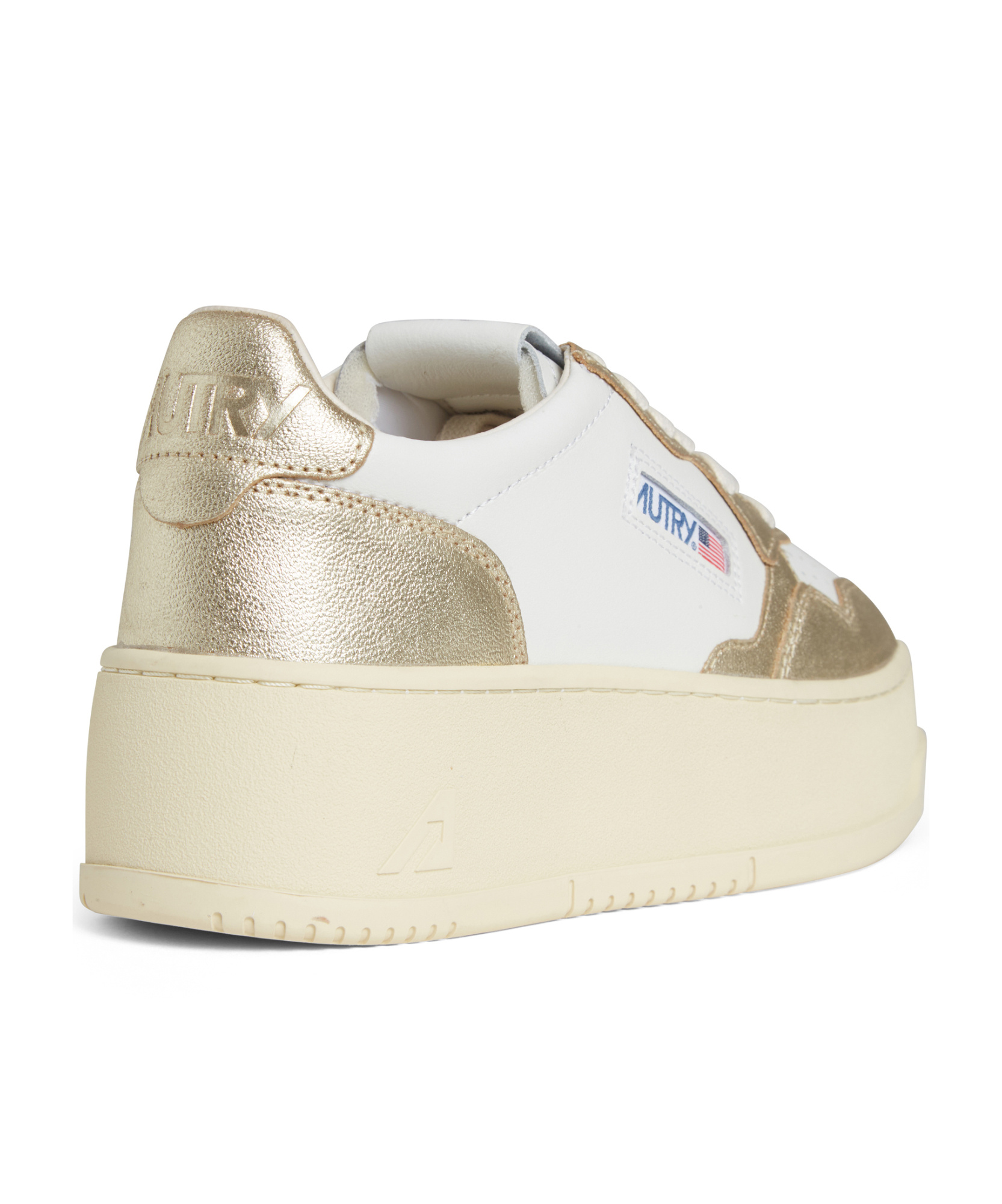 Shop Autry Medalist Platform Sneakers In Nude