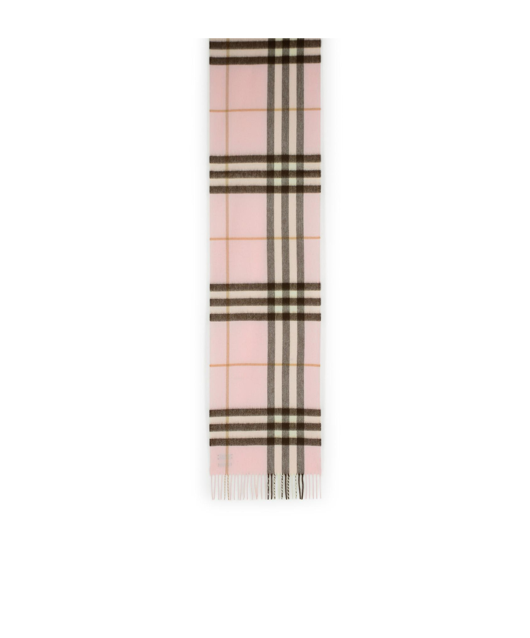 Burberry Cashmere Scarf With Check Pattern And Fringe Detail In Multi