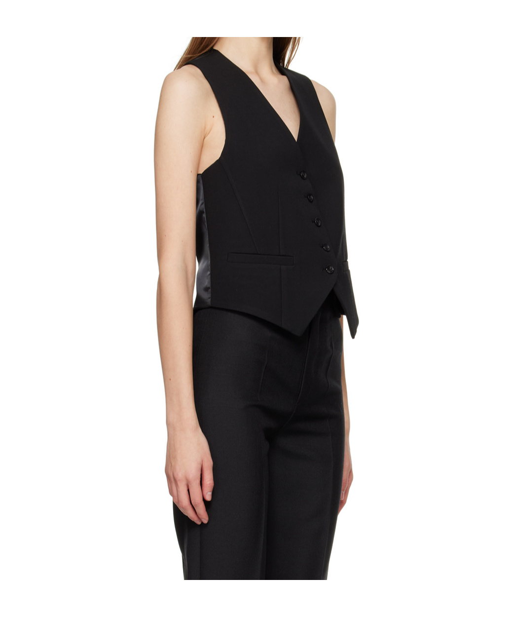 Shop The Frankie Shop Gelso Single-breasted Wool Waistcoat