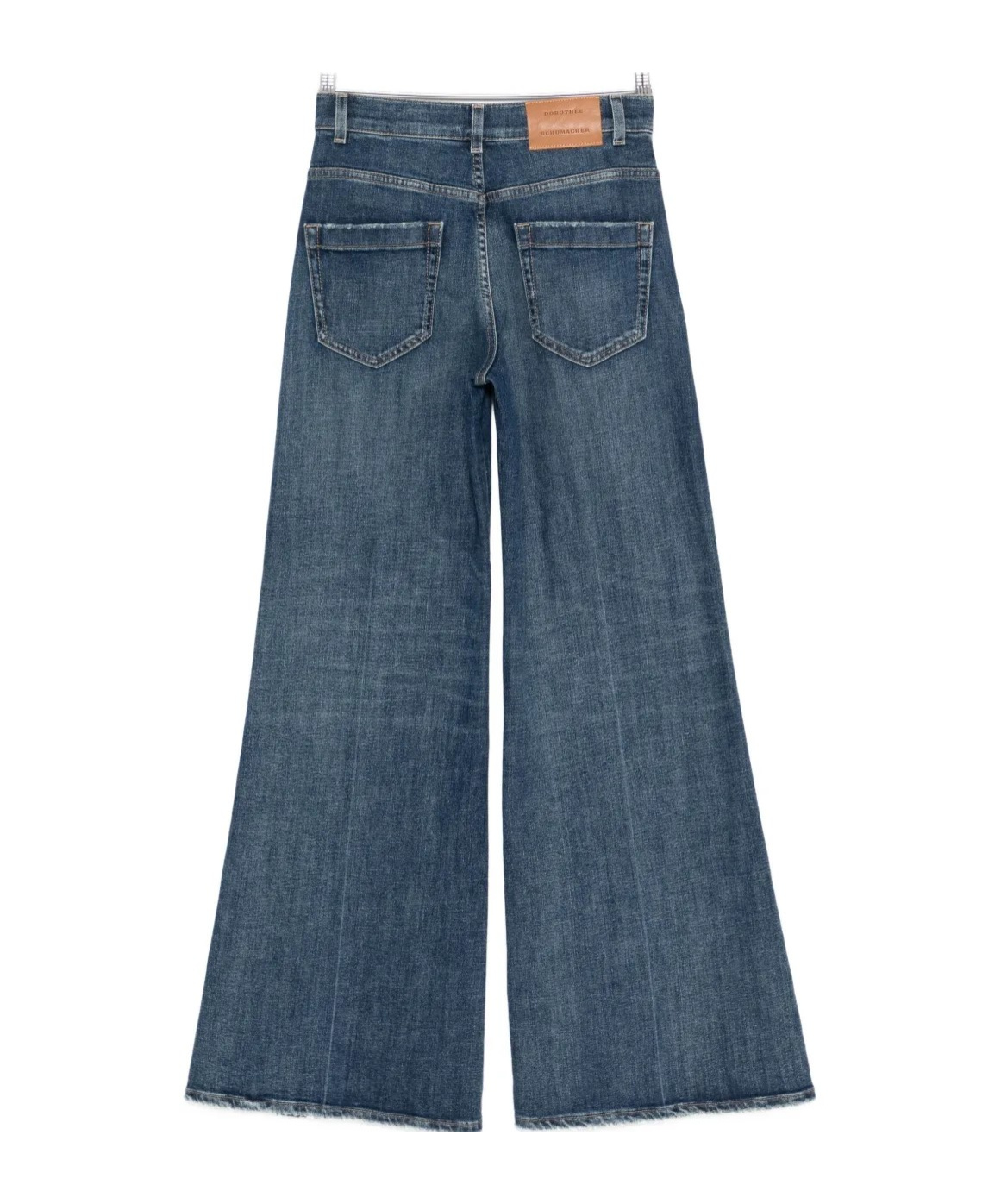 Dorothee Schumacher Cotton Wide-leg Jeans In Black