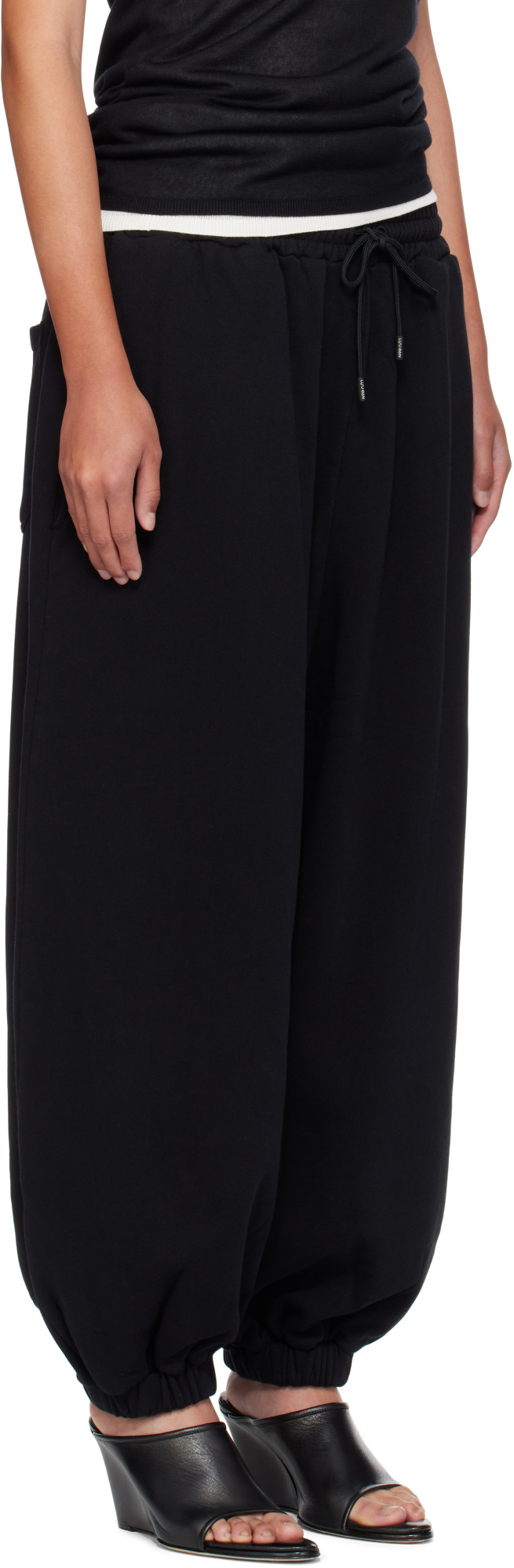 Lu'u Dan Baggy Bontan Sweatpants In Black