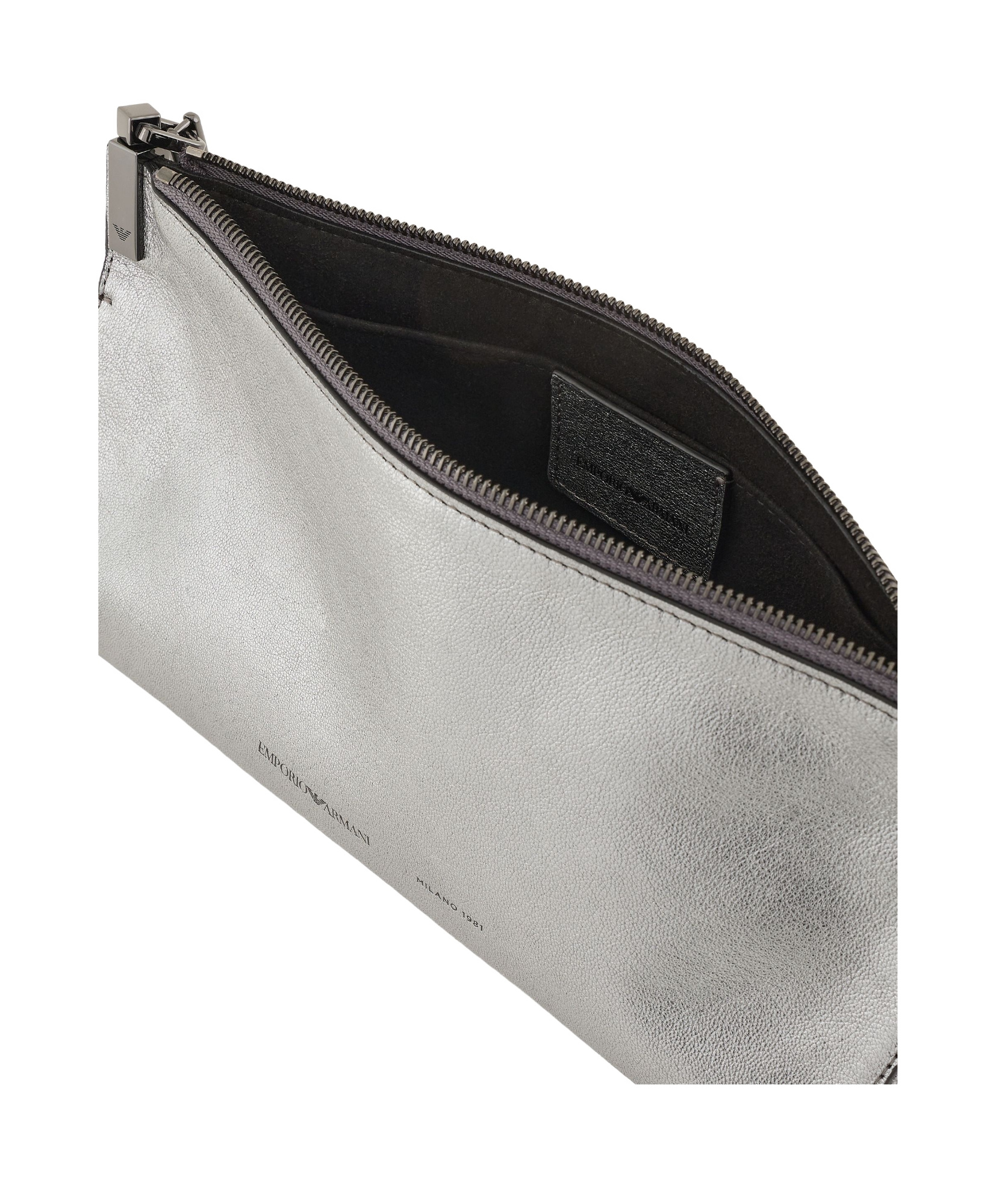 Emporio Armani Chain Shoulder Bag In Gray