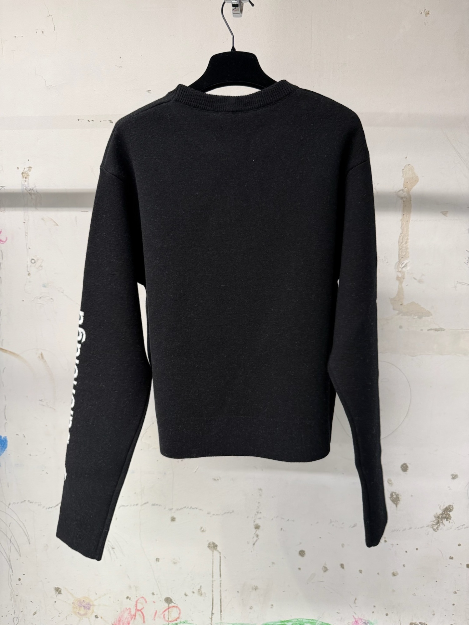 Balenciaga Cropped Crewneck In Multi