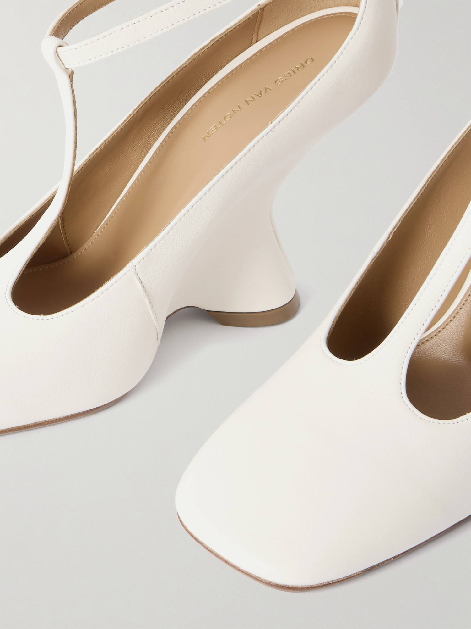 Dries Van Noten Square-toe Wedge Heels In Multi