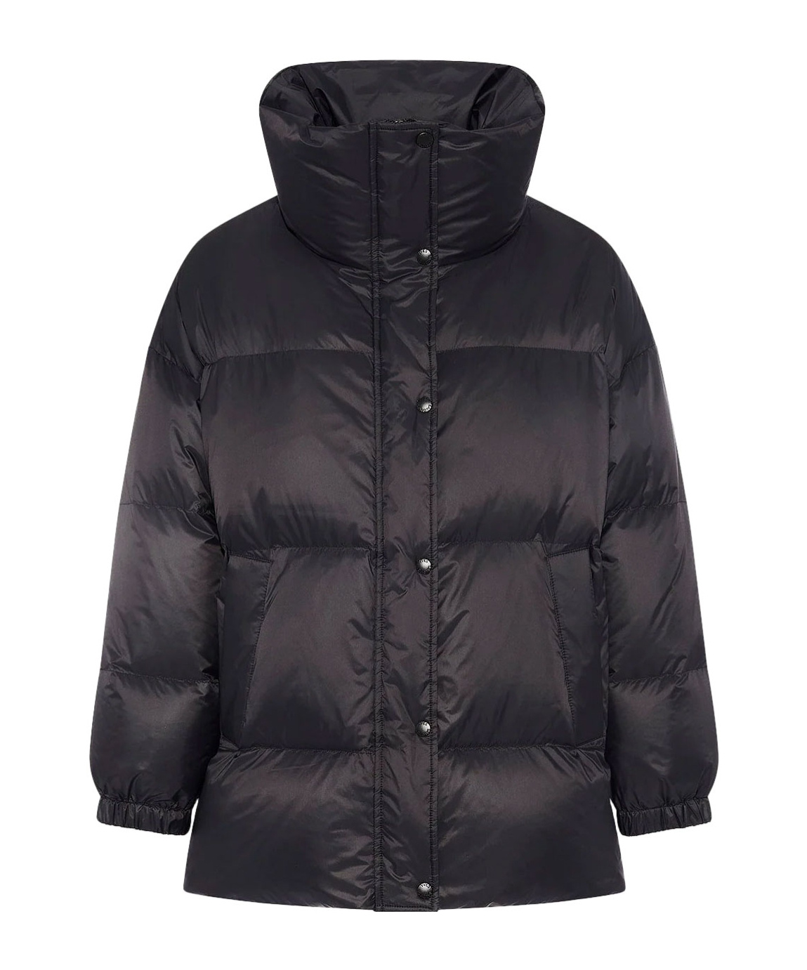 Yves Salomon Army Collection Mid Length Down Jacket In Blue