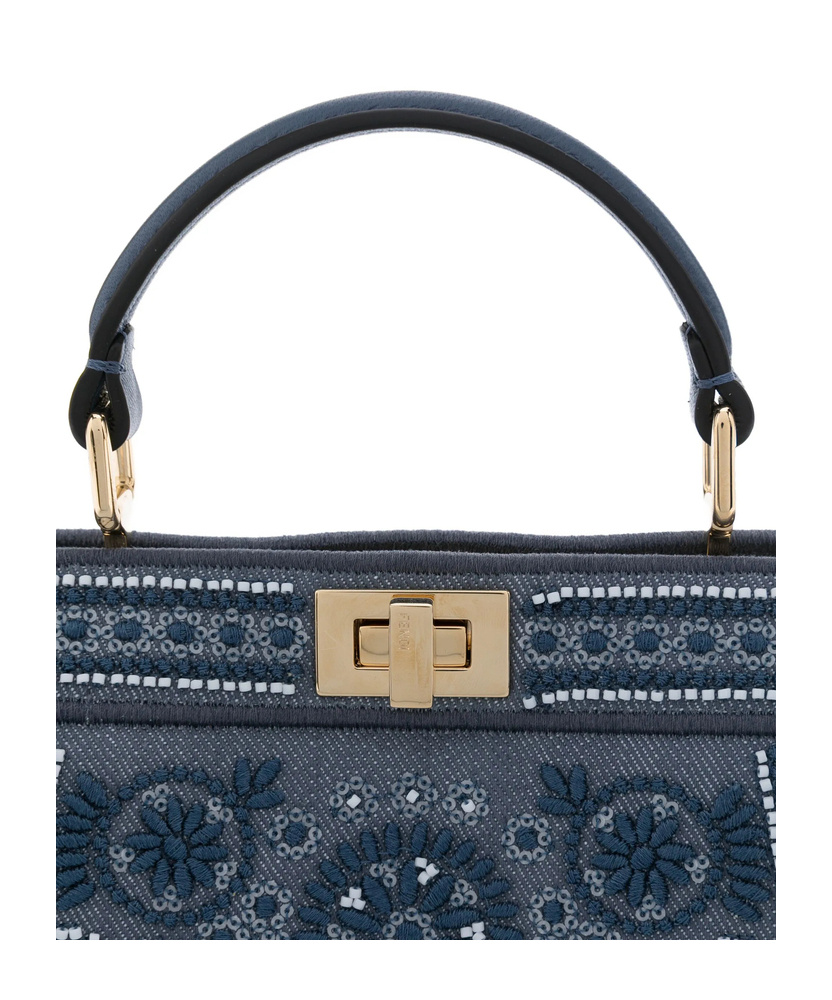 Fendi Peekaboo Handbag In Blue