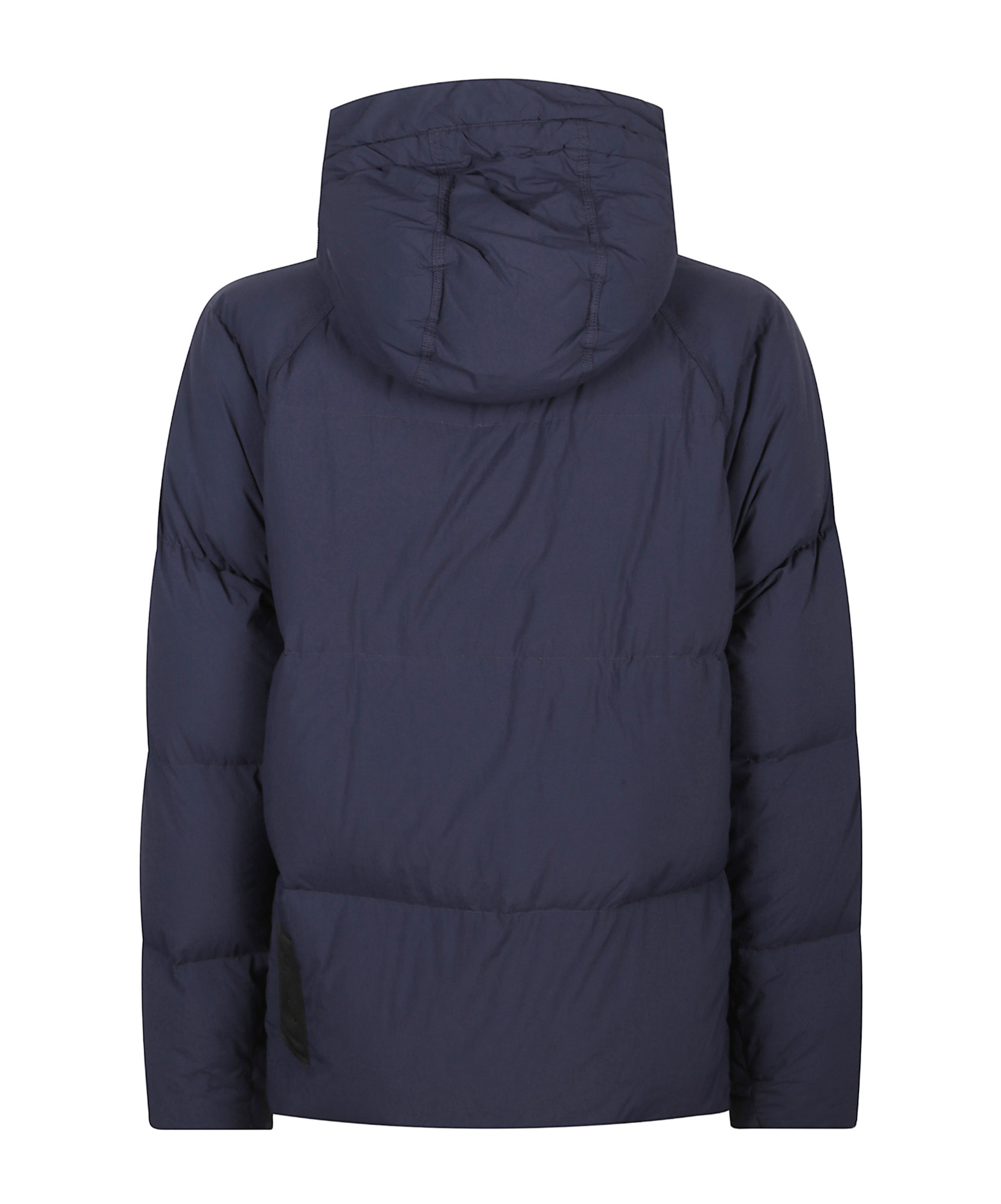 Ten C Down Parka With Hooded Design And Quilted Texture In Blue